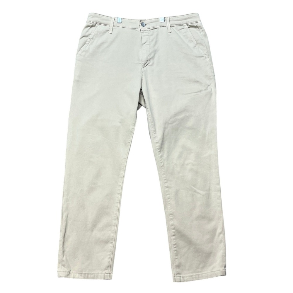 AG Adriano Goldschmied Chino Pants Mens 30x25 Tan Khaki Straight Leg Stretch